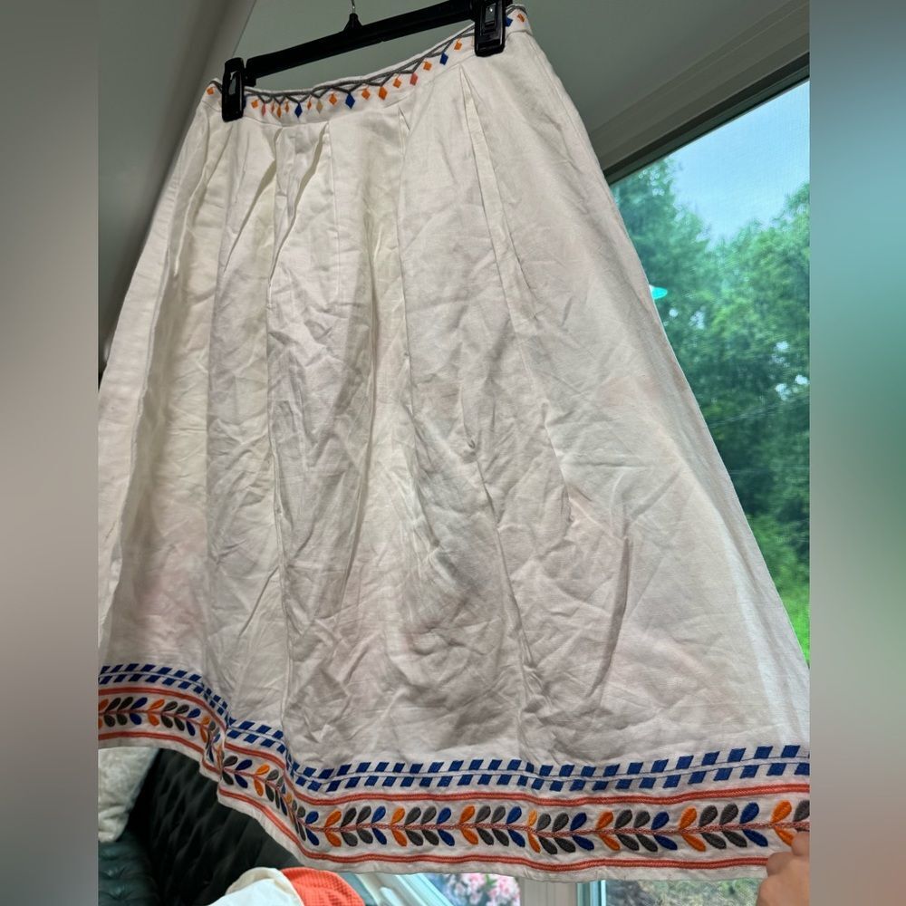 Champagne and Strawberry Midi Skirt Size Small - Picture 2 of 3